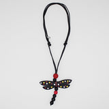 Sylca LS23N55R Red Dragonfly Necklace