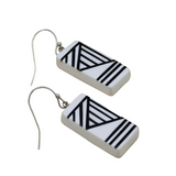 Sylca LS25E20W White Geometric Vesperra Earring