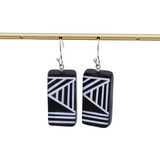 Sylca LS25E20B Black Geometric Vesperra Earring