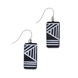Sylca LS25E20B Black Geometric Vesperra Earring
