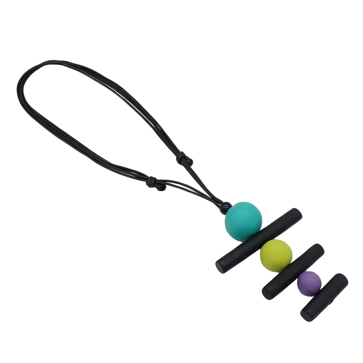 Sylca LS25N24TQ Turquoise Linear Layers Pendant Necklace