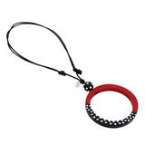 Sylca LS25N35RD Red Inez Pendant Necklace