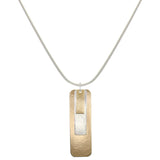 Marjorie Baer N1368D 16" Layered Rectangles Necklace