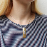 Marjorie Baer N1368D 16" Layered Rectangles Necklace