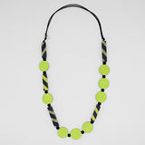 Sylca SD23N38LN Lime and Navy Statement Necklace