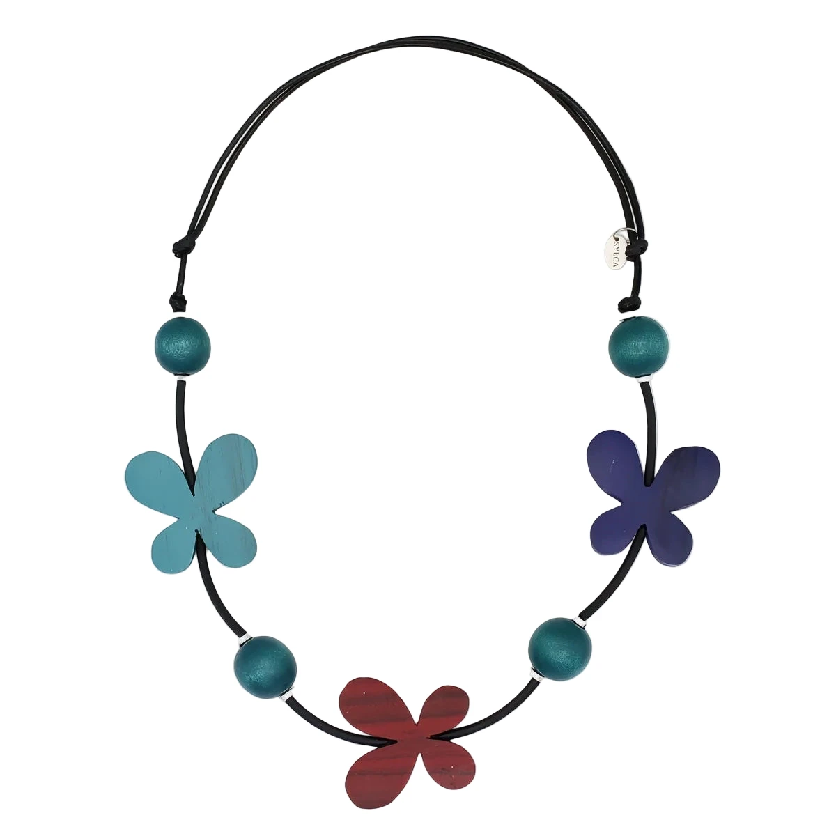 Sylca SD25N01MU Multicolor Butterfly Woodland Whisper Necklace