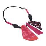 Sylca SD25N41FU Fuchsia Prism Pendant Necklace