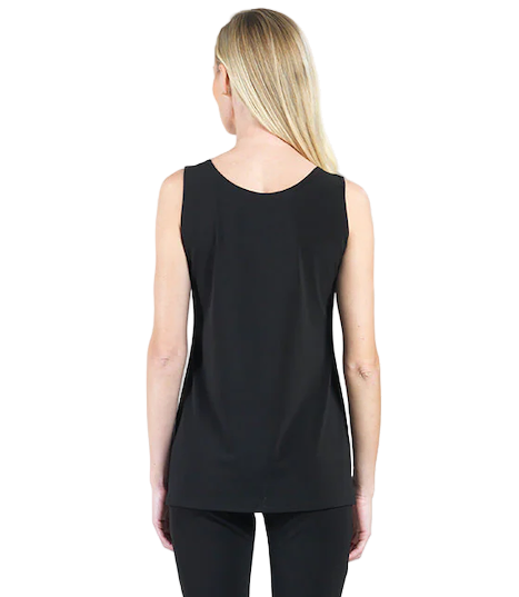 Clara Sunwoo TK73 Black Mid Length Extender Tank Top