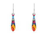 Firefly 7847-MC Multicolor Gazelle Collection European Glass Crystal Earrings