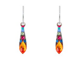 Firefly 7847-MC Gazelle Collection European Glass Crystal Earrings