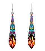 Firefly E347-MC Contessa Collection European Glass Crystal Earrings