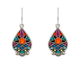 Firefly E517-MC Multicolor Filigree Drop Earrings