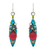 Firefly E566-SOFT Beach Glass Navette Earrings - Soft