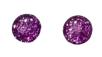 Susan Reed GBLI LILAC Mini Glitter Bomb Post Earrings
