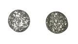 Susan Reed GBSV SILVER Mini Glitter Bomb Post Earrings