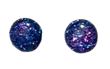 Susan Reed GBPU PURPLE Mini Glitter Bomb Post Earrings