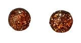 Susan Reed GBCP COPPER Mini Glitter Bomb Post Earrings