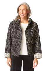 Habitat 21826BK BLACK Autumn Check Cargo Pocket Hoodie Jacket