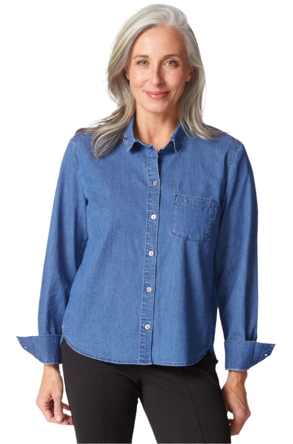 Habitat 15224DN DENIM Perfect Travel Shaped Hem Shirt