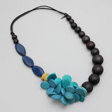 Sylca TG22N18BL Blue Cluster Aimee Necklace