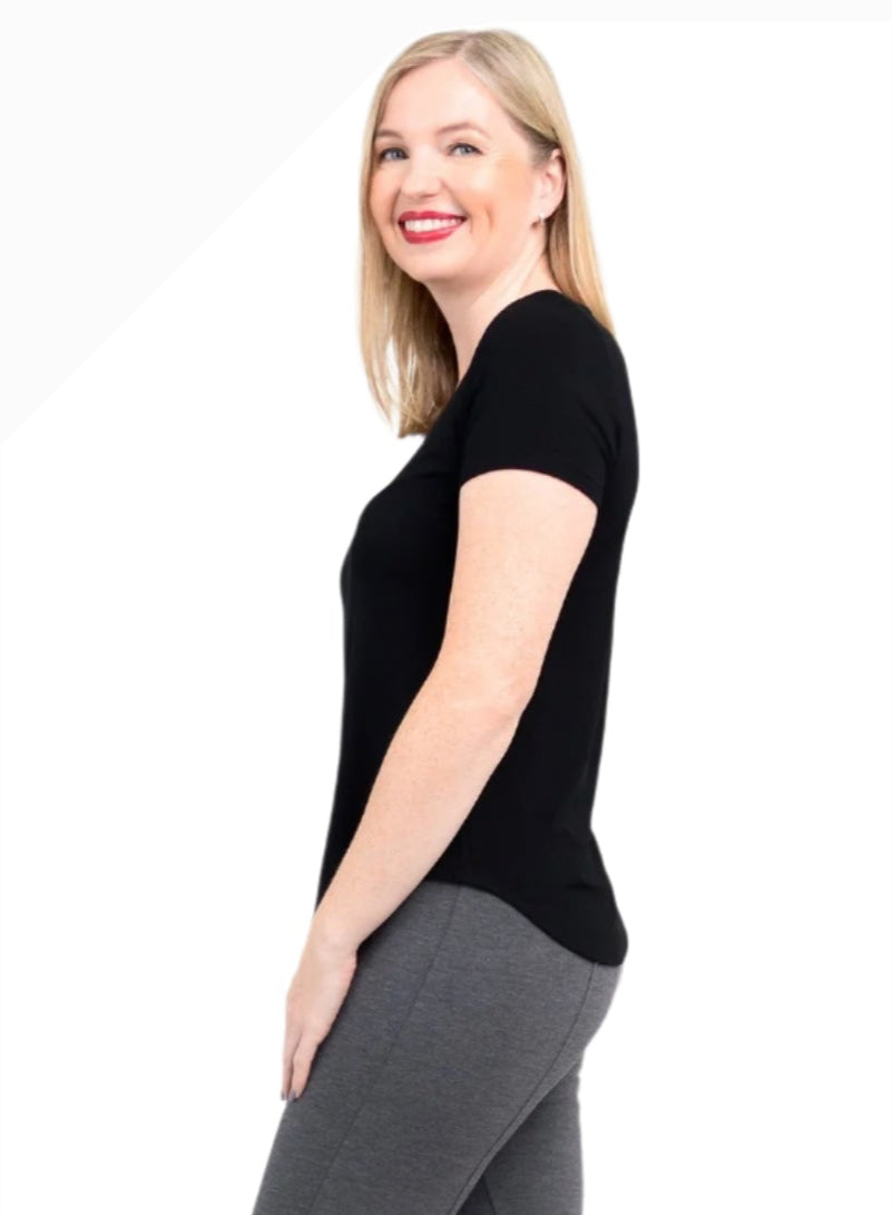 Blue Sky TESSABK Black Tessa Bamboo Tee