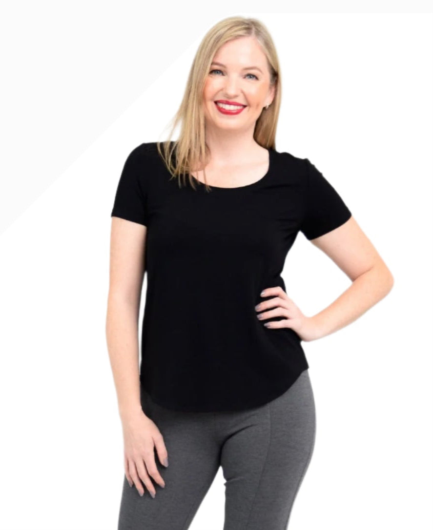 Blue Sky TESSABK Black Tessa Bamboo Tee