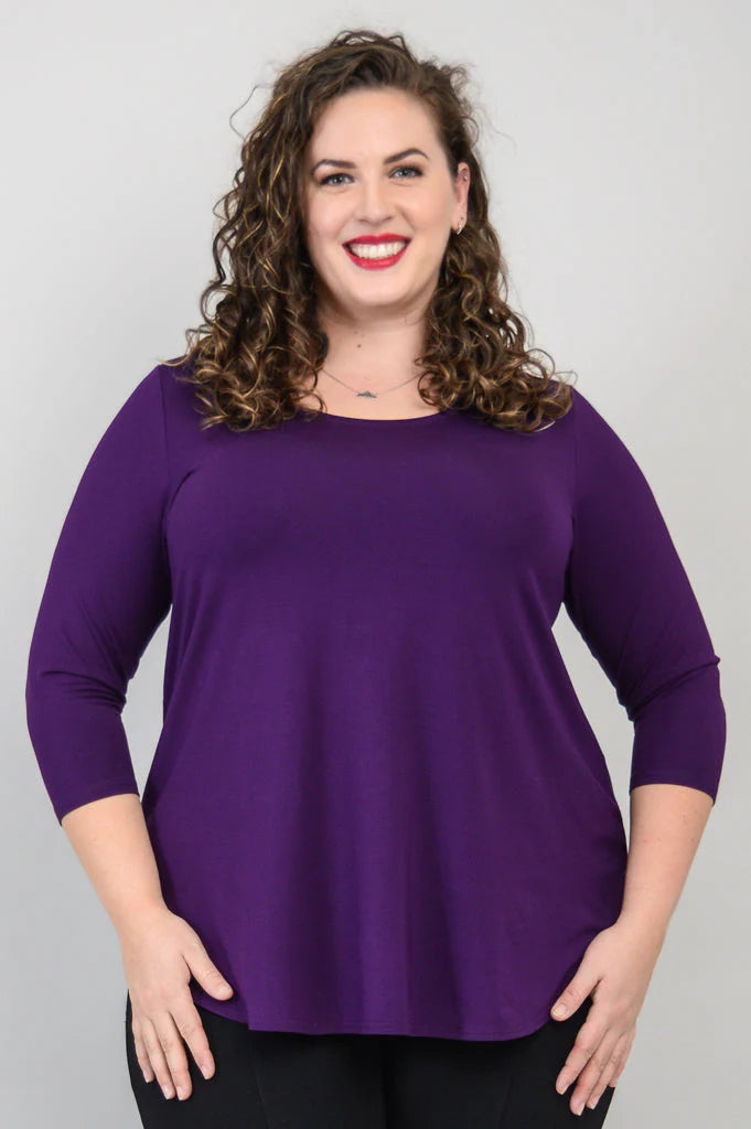 Blue Sky 4633RY ROYALE Bamboo 3/4 Sleeve Jazz Top