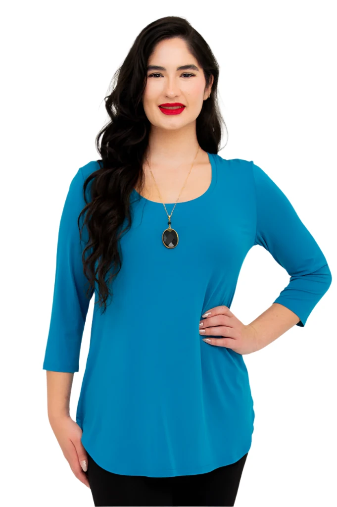 Blue Sky 4633WV WAVE Bamboo 3/4 Sleeve Jazz Top