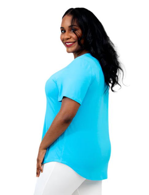 Blue Sky TESSATQ Turquoise Tessa Bamboo Tee