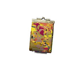 Cathayana CHR-401 Yellow Abstract Pattern Brocade Card Wallet With Rfid Protection