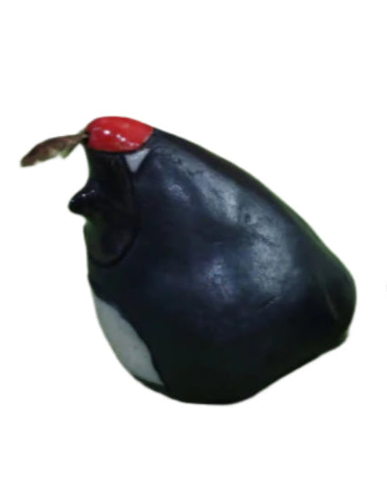 Alan Potter QLMD Quail Medium Raku Ceramic Sculpture