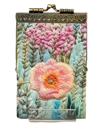 Cathayana CHR-C1 Digital Embroidery Floral Print Card Holder with RFID Protection