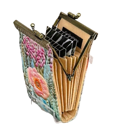 Cathayana CHR-C1 Digital Embroidery Floral Print Card Holder with RFID Protection