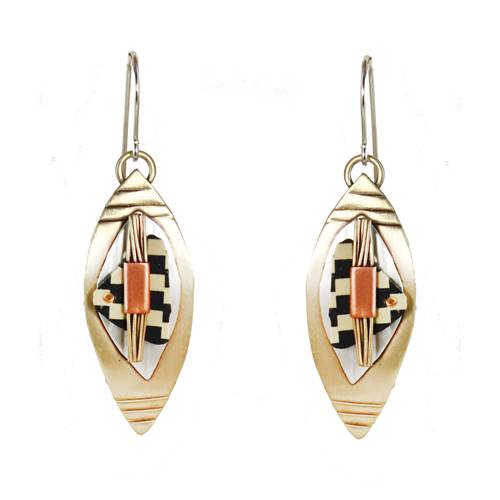 Whitney Designs E3932 Checkmate Tapestry Earrings
