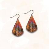 DC Designs ME1JE Floral UV Giclée Printed Earrings With Copper Ear Wires