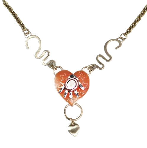 Whitney Designs N3950 Splash of Delight Heart Pendant Necklace