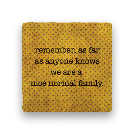 Paisley & Parsley PS-175 NORMAL FAMILY Polka Spots Marble Coaster