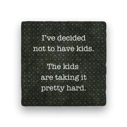 Paisley & Parsley PS-114 HAVE KIDS Polka Spots Marble Coaster