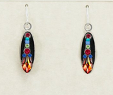 Firefly 7846MC Diva Long Oval Earrings Multicolor