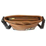 Chala 853PW3 IVORY PAW PRINT Sweet Messenger Tote Bag