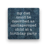 Paisley & Parsley PS-276 UNCHAPERONED Polka Spots Marble Coaster