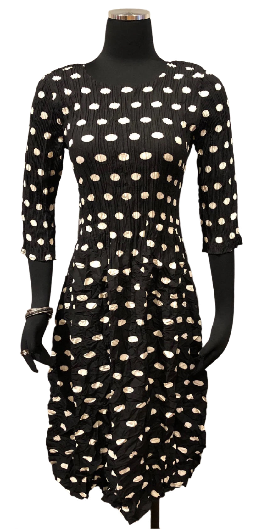 Alquema ADC544ELL Elliptical 3/4 Sleeve Smash Pocket Dress