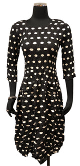 Alquema ADC544ELL Elliptical 3/4 Sleeve Smash Pocket Dress