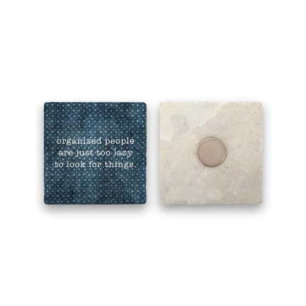 Paisley & Parsley PS-262 TOO LAZY Polka Spots Marble Coaster