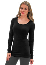 Elietian ET1005BK BLACK One Size Long Sleeve Top