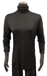 Necessitees M5112B Black Turtleneck