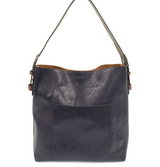 Joy Susan L8008-87S MIDNIGHT BLUE Hobo Handbag With Coffee Handle