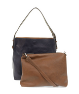 Joy Susan L8008-87S MIDNIGHT BLUE Hobo Handbag With Coffee Handle