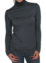 Necessitees M5112B Black Turtleneck