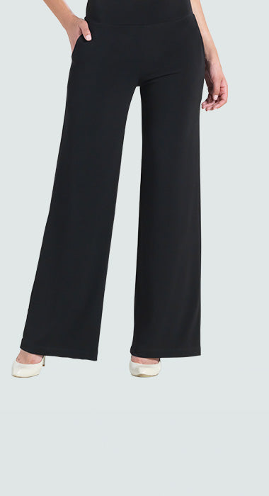 Clara Sunwoo PT21 - Black Wide Leg Knit Pocket Pant